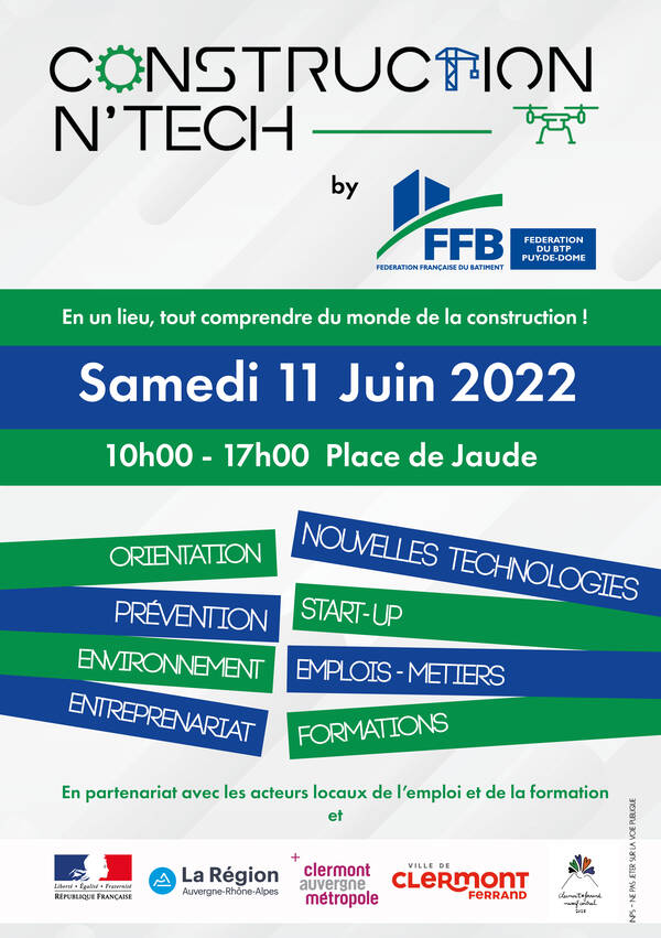 Construction N'Tech| 11 juin 2022 | Place de Jaude à Clermont-Ferrand