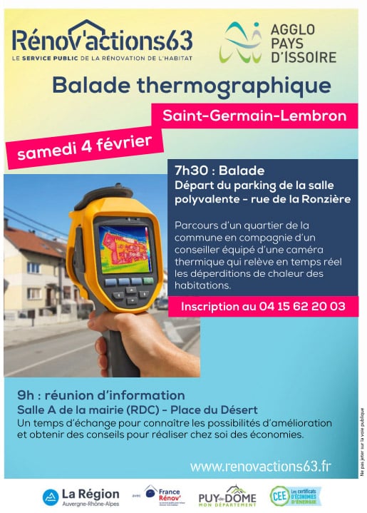 Une balade thermographique organisée à Saint-Germain-Lembron