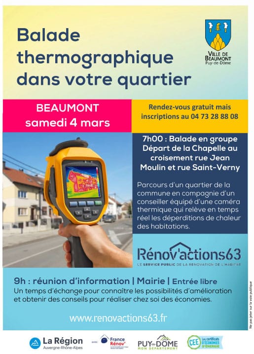 Balade thermographique à Beaumont