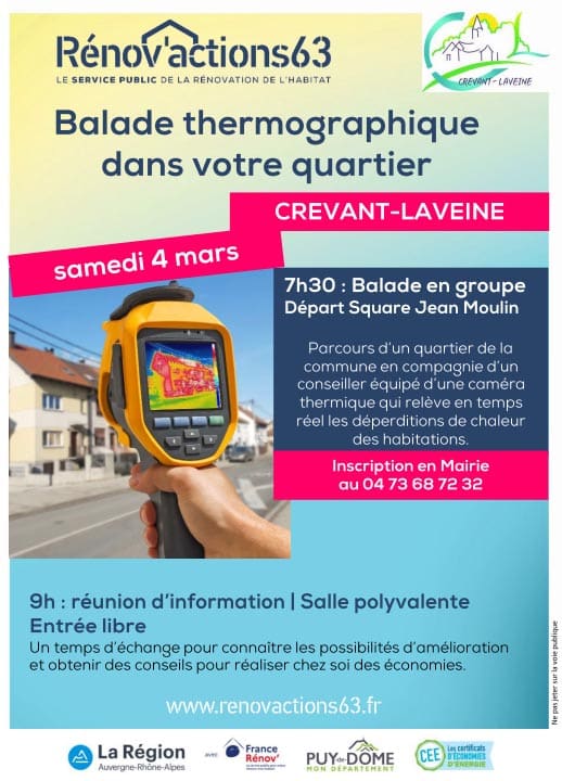 Balade thermographique à Crevant-Laveine