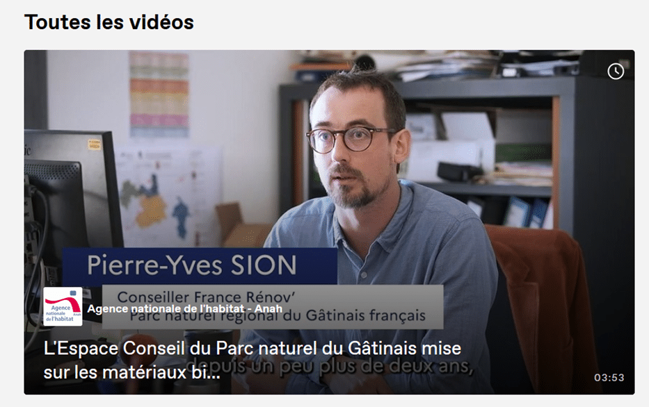 Des vidéos pour témoigner d'expériences de rénovations